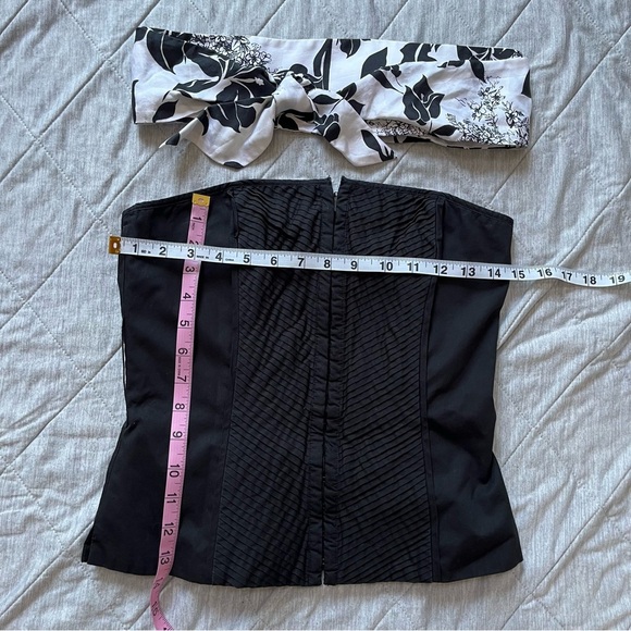 White House Black Market Black Corset Top 2/4 2010 style - Picture 3 of 7